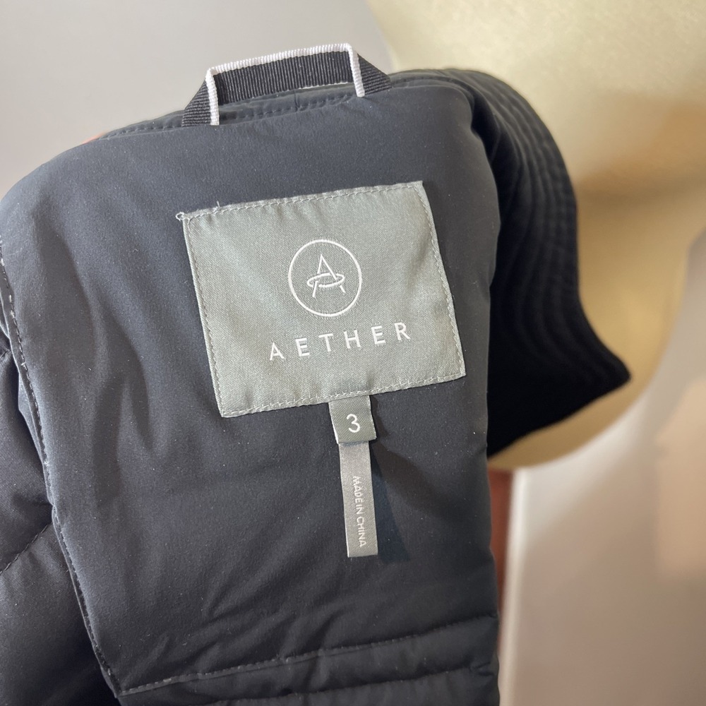 New Aether Appearal Passport Jacket in Jet Black Sz 3 Medium - Picture 10 of 12